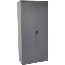  Rapidline Go Swing Door Steel Cupboard 910W x 450D x 2000mmH Graphite Ripple 