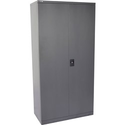  Rapidline Go Swing Door Steel Cupboard 910W x 450D x 1830mmH Graphite Ripple 