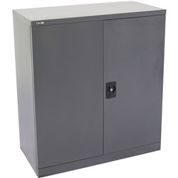  Rapidline Go Swing Door Steel Cupboard 910W x 450D x 1015mmH Graphite Ripple 
