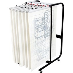  Planhorse Mobile 2000 Trolley A0/B1 2000 Sheet Capacity Black 