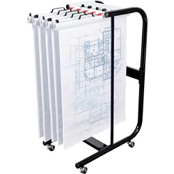  Planhorse Mobile 1000 Trolley A1 1000 Sheet Capacity Black 0 