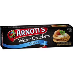  Arnott's Water Crackers Original Biscuits 125gm 0 