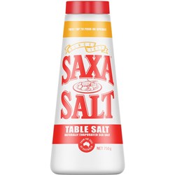  Saxa Table Salt 750g 0 0 