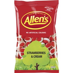  Allen's Strawberries & Cream 1.3kg Bag 0 