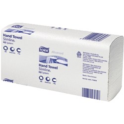  Tork H2 Xpress Multifold Slimline Hand Towel 1 Ply 185 Sheets Carton of 21 
