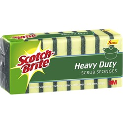  Scotch-Brite Heavy Duty Scrub Sponges Pack Of 8 0 