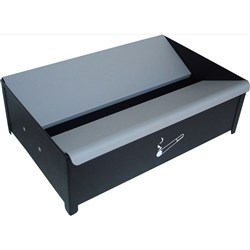  Esselte Smokers Tidy 354W x 114D x 252mmH Metal Grey 0 