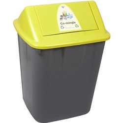  Italplast Waste Separation Bin 32 Litres Co-Mingle Yellow 0 