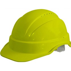  Maxisafe Vented Hard Hat Sliplock Harness Fluoro Yellow 
