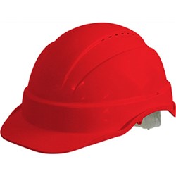  Maxisafe Vented Hard Hat Sliplock Harness Red 0 