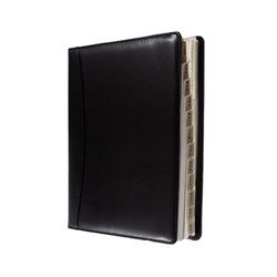  Debden Elite Diary Executive Quarto Day To Page Black 