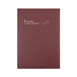  Collins Appointment Diary A4 2 Pages To Day Burgundy 