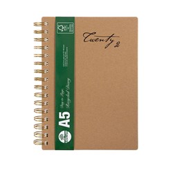CUMBERLAND ECOWISE DIARY Spiral A5,Week-Open,Boardcover Recycled