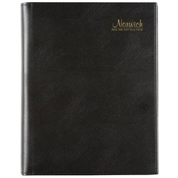 CUMBERLAND NORWICH DIARY Quarto,1 Day to Page 1Hr,Blk