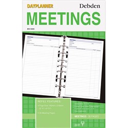  Debden Dayplanner Refill Meetings Desk Edition 140x216mm 