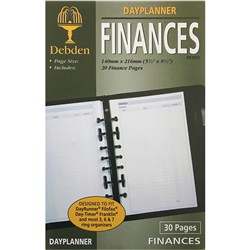  Debden Dayplanner Refill Finances Desk Edition 140x216mm 