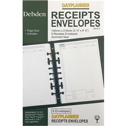  Debden Dayplanner Refill Receipt Envelopes Desk Edition 140x216mm 