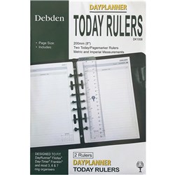  Debden Dayplanner Refill Today Ruler (2 Pack) 140x216mm Desk Edition 