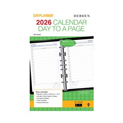  Debden Dayplanner Refill Desk 140 x 216mm Dated Day To Page 