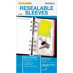  Debden Dayplanner Refill Resealable Sleeve (2 pack) 172X96mm Personal Edition 