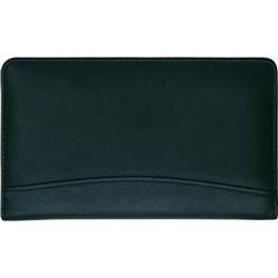 DEBDEN DAYPLANNER ORGANISER Slimline Black Leather Snap Closure