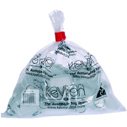  Kevron ID5 Key Tags 56 x 30mm Clear Bag Of 50 0 
