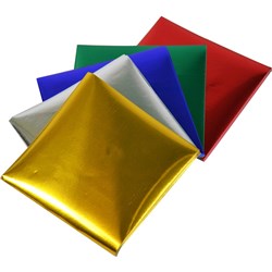 KINDER SHAPES Decorative Foil 125mm Square Pack of 100