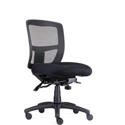  Rapidline Ergo Task Chair High Mesh Back Black Fabric Seat 