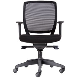  Rapidline Hartley Task Chair Promesh Medium Back Black 