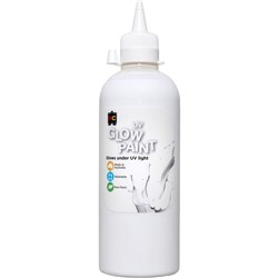  EC UV Glow Paint 500ml White 0 