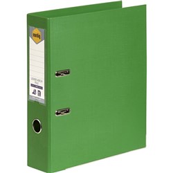  Marbig Linen PE Lever Arch Binder A4 75mm Green 0 
