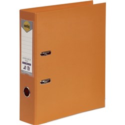  Marbig Linen PE Lever Arch Binder A4 75mm Orange 0 