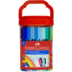  Faber-Castell Connector Pen Jar of 50 