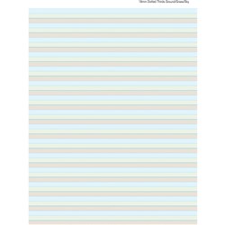  Writer Premium Ruled Pad Ground Grass Sky A4 18mm Dotted Thirds 50 sheet 