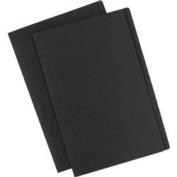  Avery Manilla Folders Foolscap Matte Black With White Labels Pack Of 10 