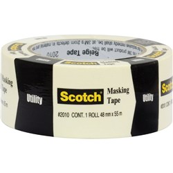  Scotch 2010 Masking Tape 48mmx55m General Purpose Beige 