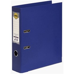 Marbig Linen PE Lever Arch Binder A4 75mm Blue 0 