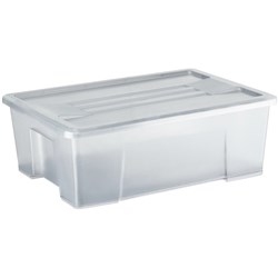  Italplast 10 Litre Storage+ Modular Storage Box With Lid Graphite 