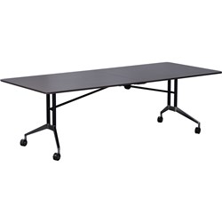  Rapidline Rapid Edge Folding Table 2400W x 1000D x 743mmH Driftwood Top 
