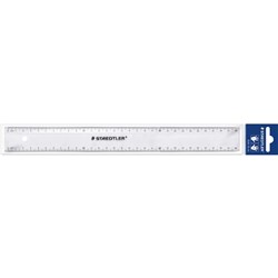  Staedtler Plastic Ruler 30cm Clear 