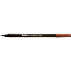  Artline Supreme Fineliner Pen 0.4mm Brown Pack Of 12 0 