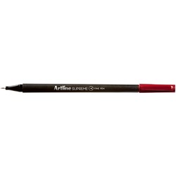  Artline Supreme Fineliner Pen 0.4mm Dark Red Pack Of 12 0 