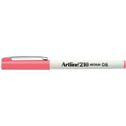  Artline 210 Fineliner Pen Medium 0.6mm Pink Pack Of 12 0 