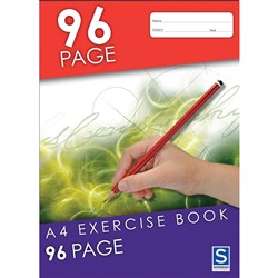  Sovereign Exercise Book A4 8mm Ruled 96 Page 