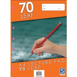  Sovereign A4 Lecture Pad 7mm Ruled 70 Leaf 0 