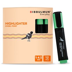  Bibbulmun Highlighter Chisel 1-4.5mm Green 