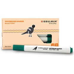  Bibbulmun Whiteboard Marker Bullet 1-3mm Green 