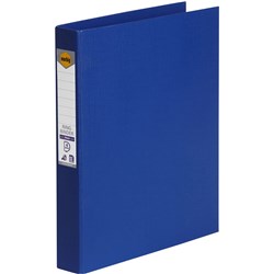 MARBIG PE BINDER 4 D RING 25MM BLUE