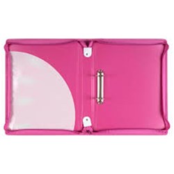 COLOURHIDE SILKY TOUCH BINDER A4 2D 25MM PINK   **
