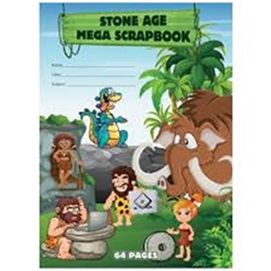 SCRAPBOOK STONE AGE MEGA 64 PAGE BOARD COVER